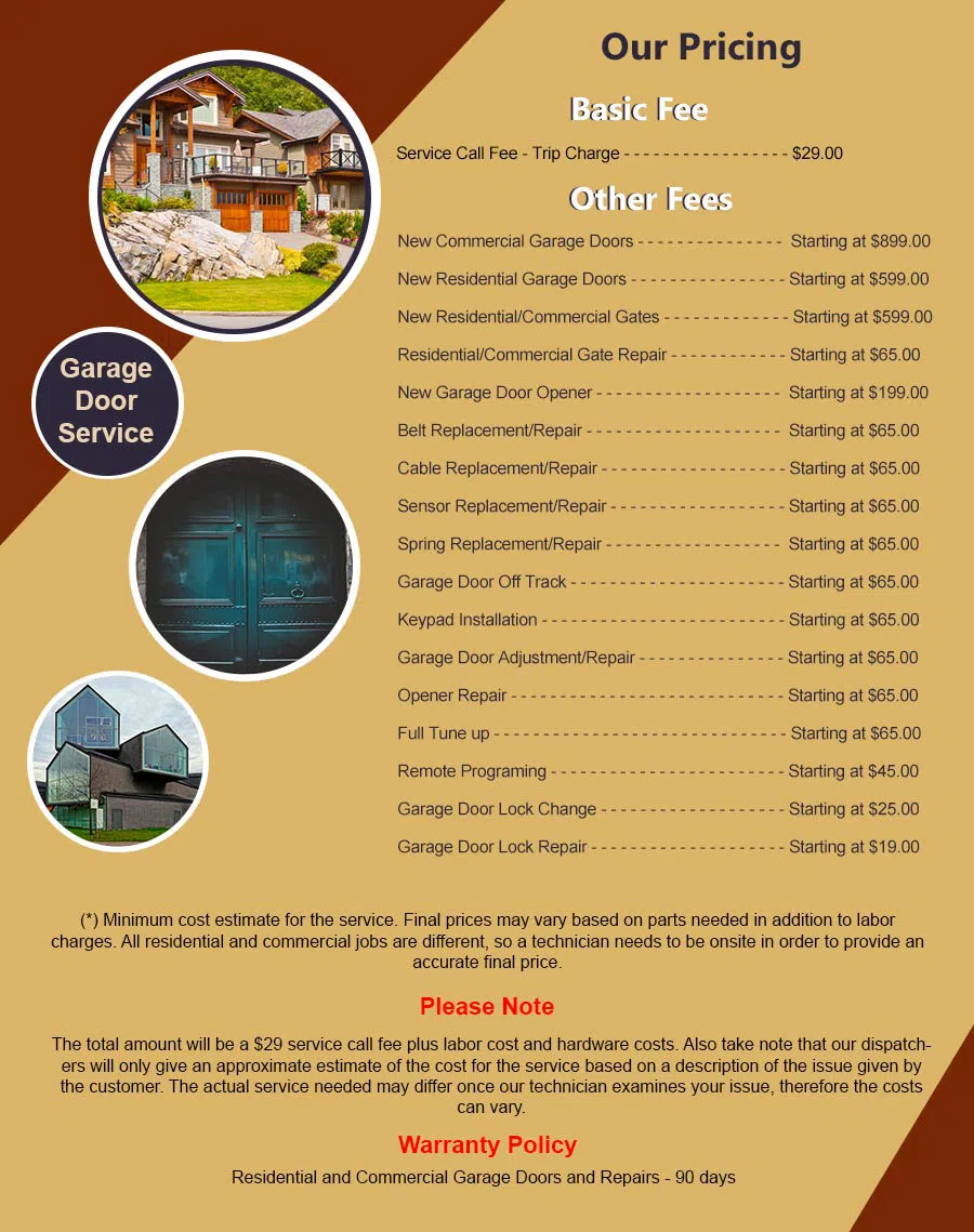 5 Star Garage Doors Essex, MA 978-798-3059 - pricelist6